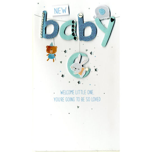 Picture of NEW BABY BOY CARD WELCOME LITTLE ONE